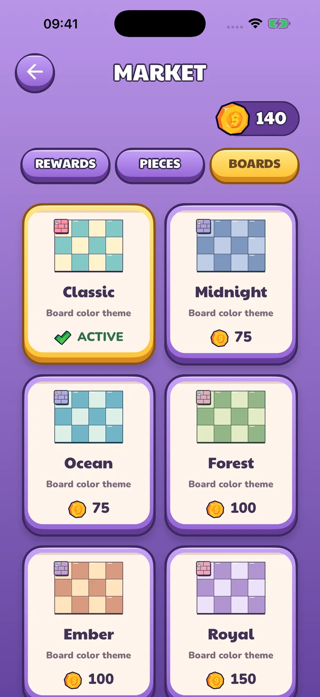 ChessPawn board theme selection