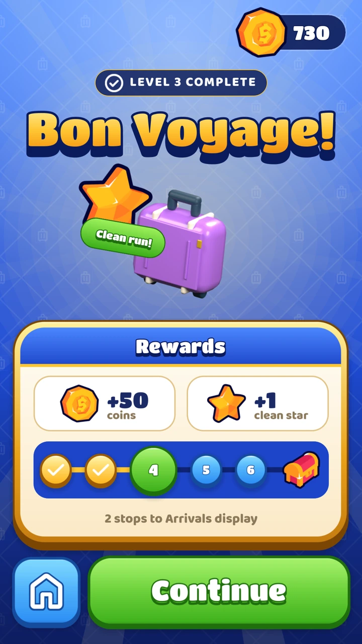 A completed puzzle celebration
