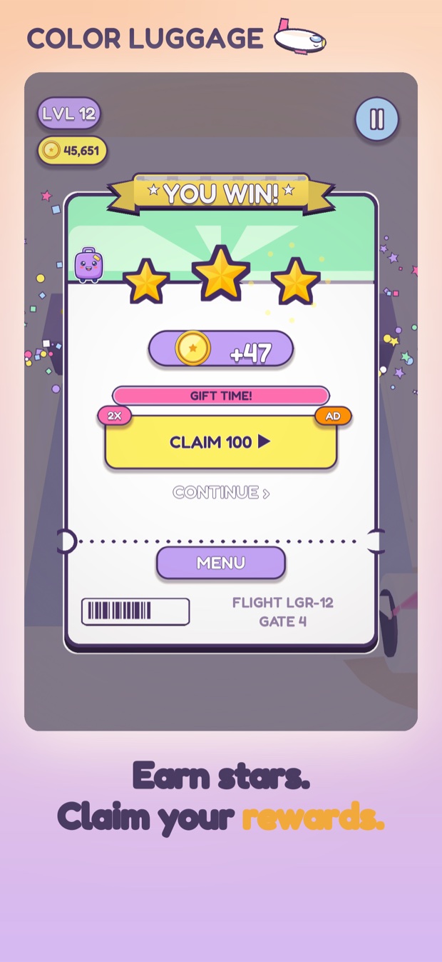 Stars and gift chest