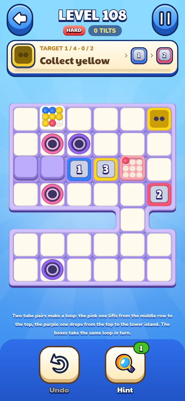 Puzzle featuring linked portals